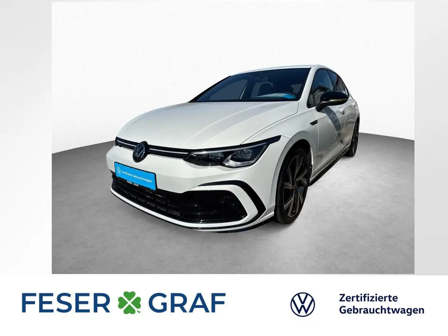 Volkswagen Golf VIII 1.5 eTSI DSG R-Line BLACK KAM NAVI SHZ Weiß - 1