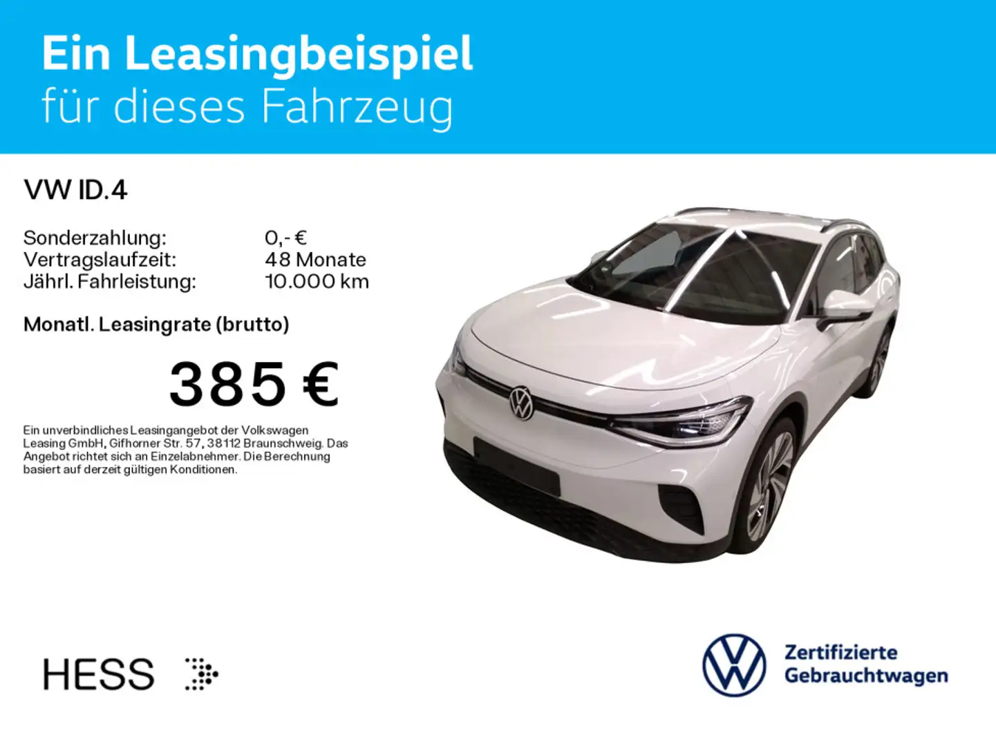 Volkswagen ID.4 Pro*WÄRMEPUMPE*AHK*KAMERA*IQ.LIGHT*NAVI*21Z Blanc - 2
