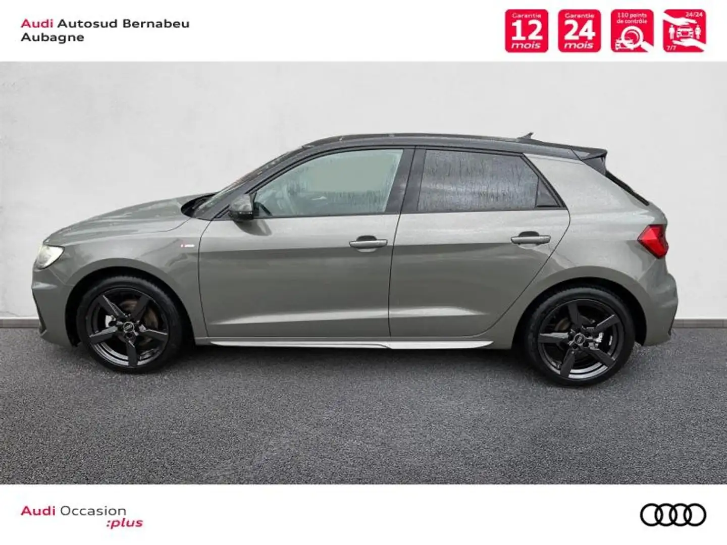 Audi A1 30 TFSI 116ch  S line S tronic 7 Gris - 2