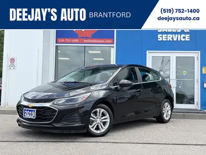 Black 2019 Chevrolet Cruze Hatchback Front-Wheel Drive Automatic