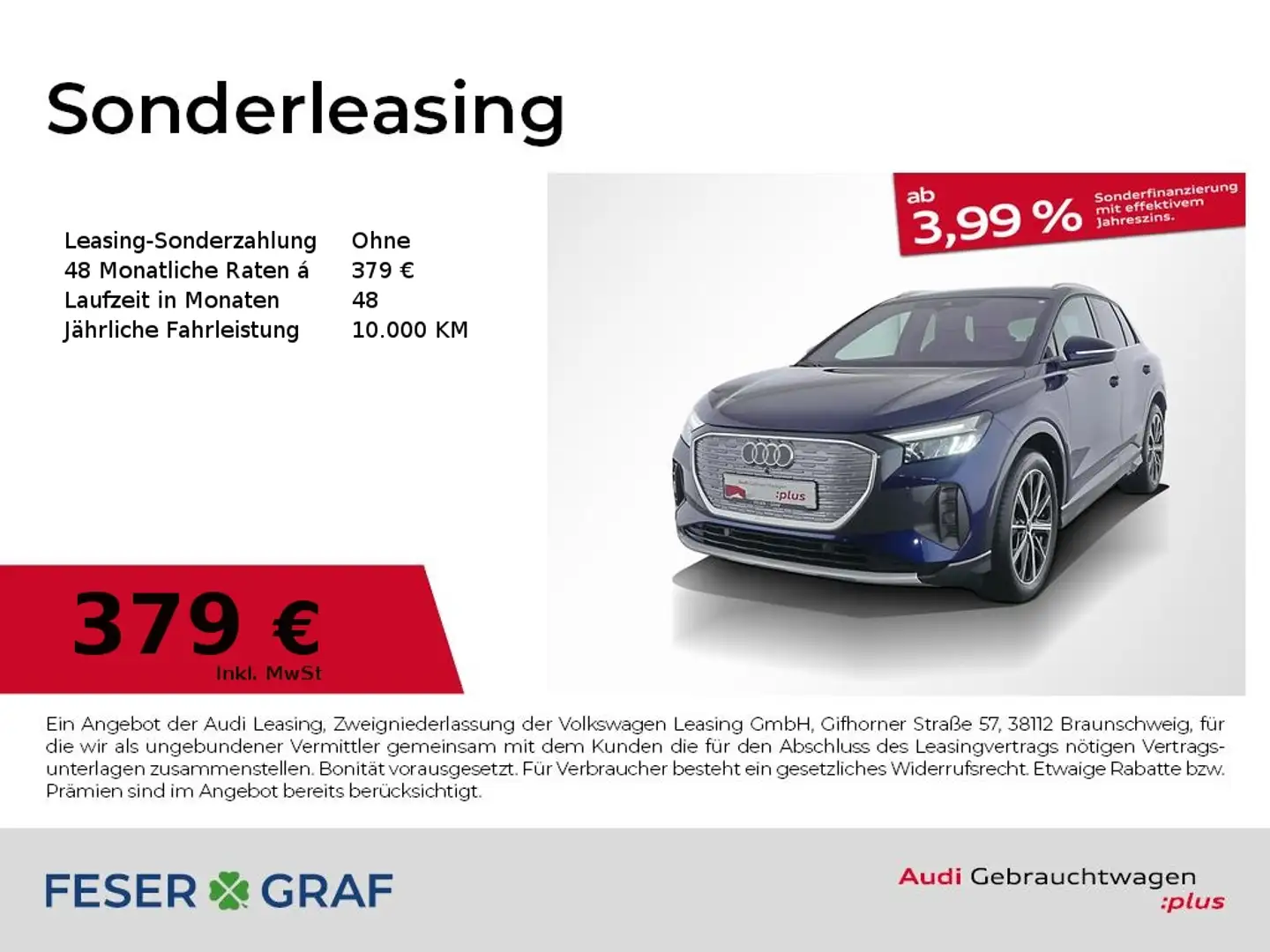 Audi Q4 e-tron 45 e-tron Head-Up Disp./MMI-Nav./Lenkradhzg. Blu/Azzurro - 1