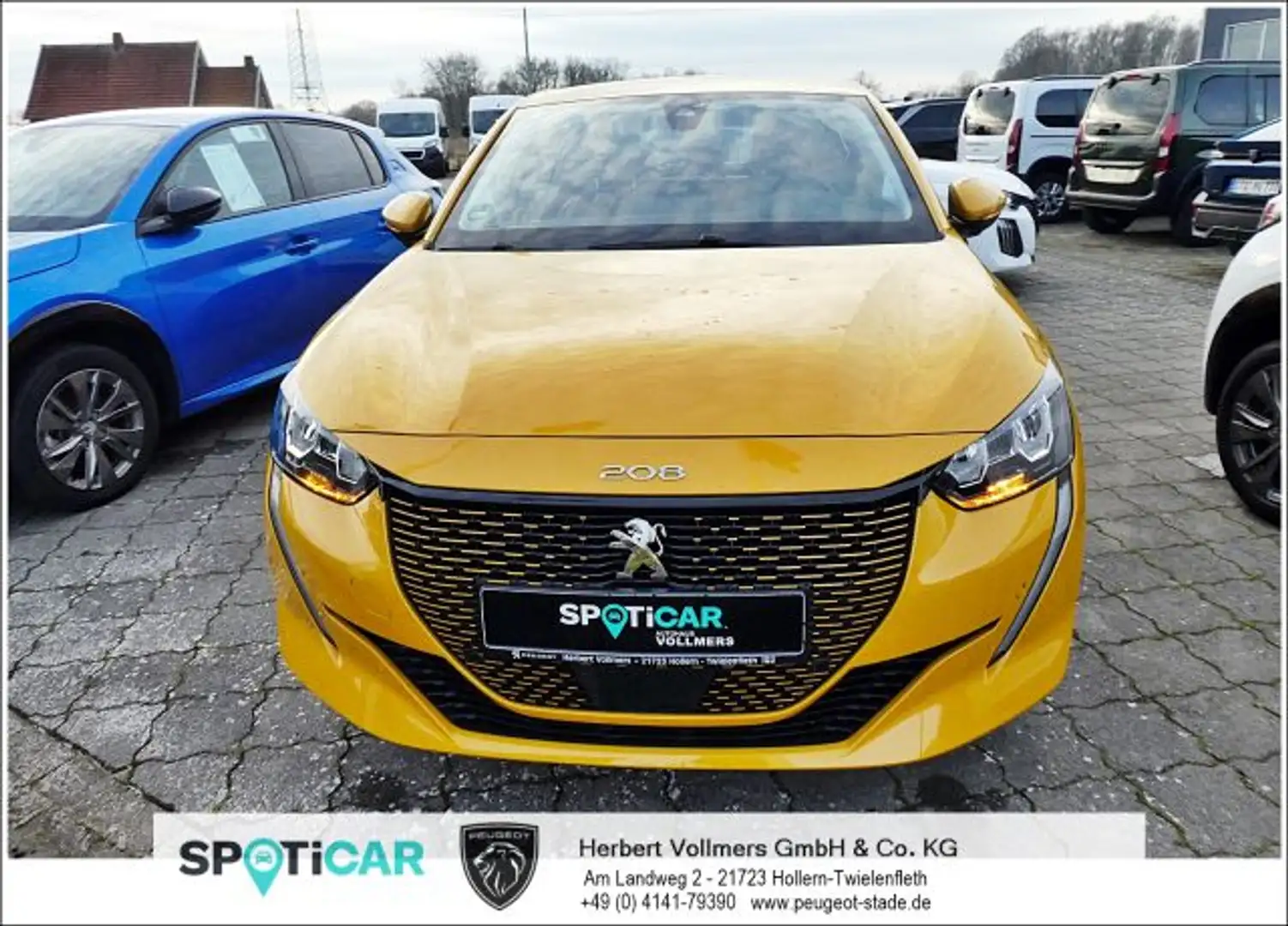 Peugeot 208 208 Elektromotor 136 Allure Sitzheizung PDC v+h, K Gelb - 2