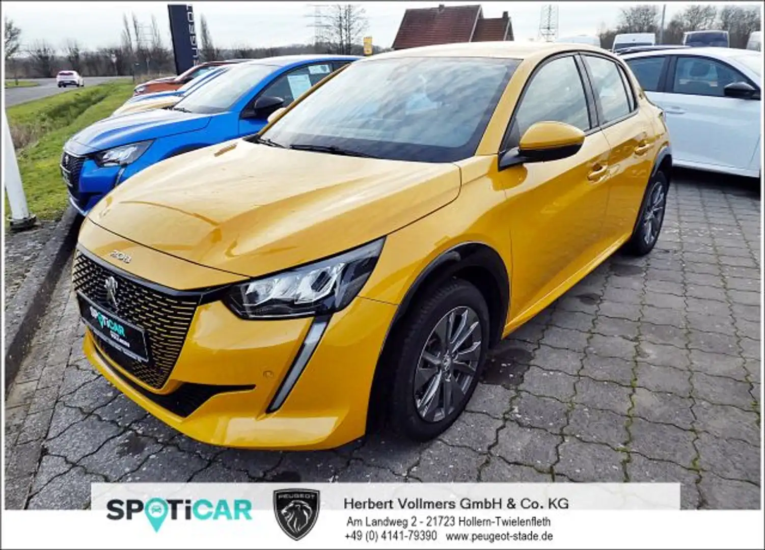 Peugeot 208 208 Elektromotor 136 Allure Sitzheizung PDC v+h, K Gelb - 1