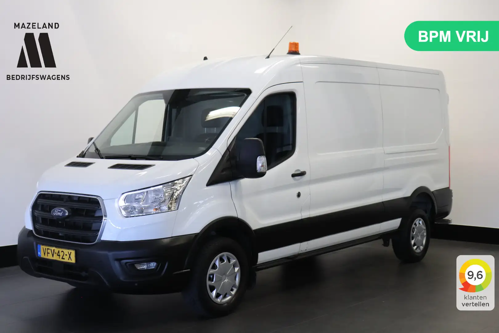 Ford Transit 2.0 TDCI 130PK L3H2 EURO 6 - Airco - Navi - Cruise Blanc - 1