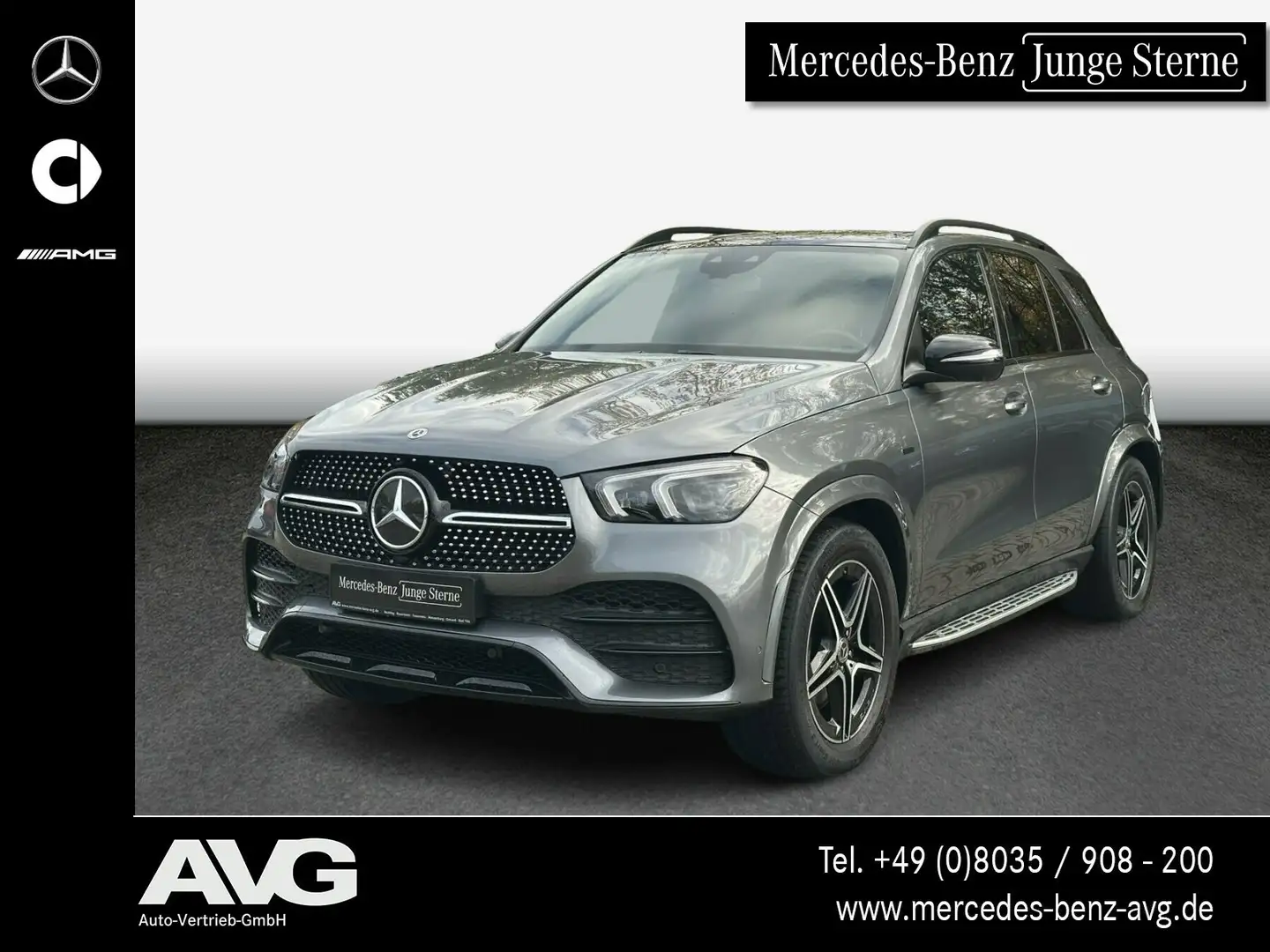 Mercedes-Benz GLE 350 GLE 350 e 4M AMG Night Pano AHK Multibeam LED Grau - 1