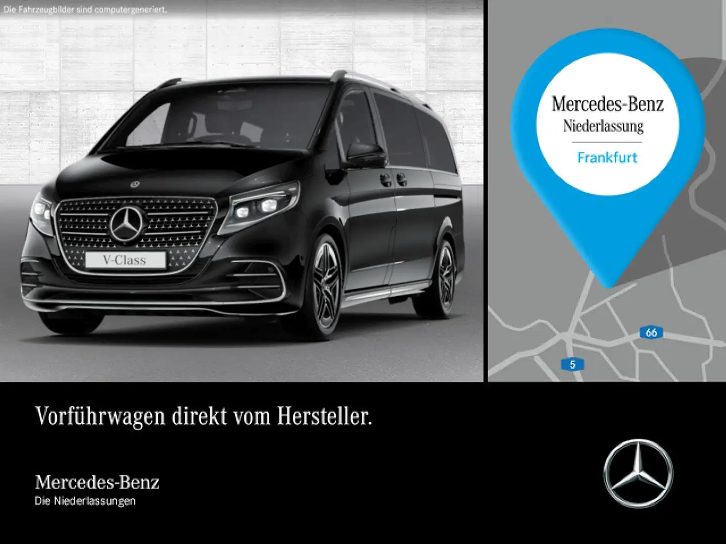 Mercedes-Benz V 300 d 4M AVANTGARDE+Allrad+AMG+SchiebDa+9G+AHK Schwarz - 1