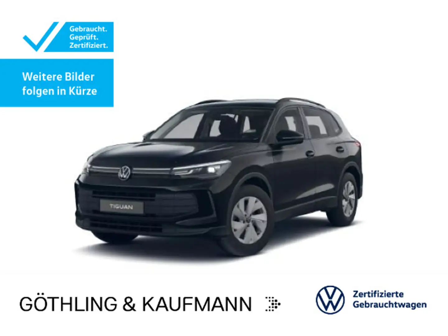 Volkswagen Tiguan 1.5 eTSI DSG*NAVI*AHK*KAM*SHZ*LED*ASG*All Schwarz - 1