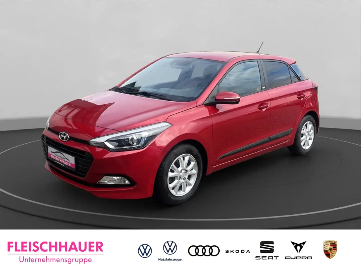 Hyundai i20 blue Passion 1.0 KLIMA PDC SHZG 1.Hand Privat Rouge - 1