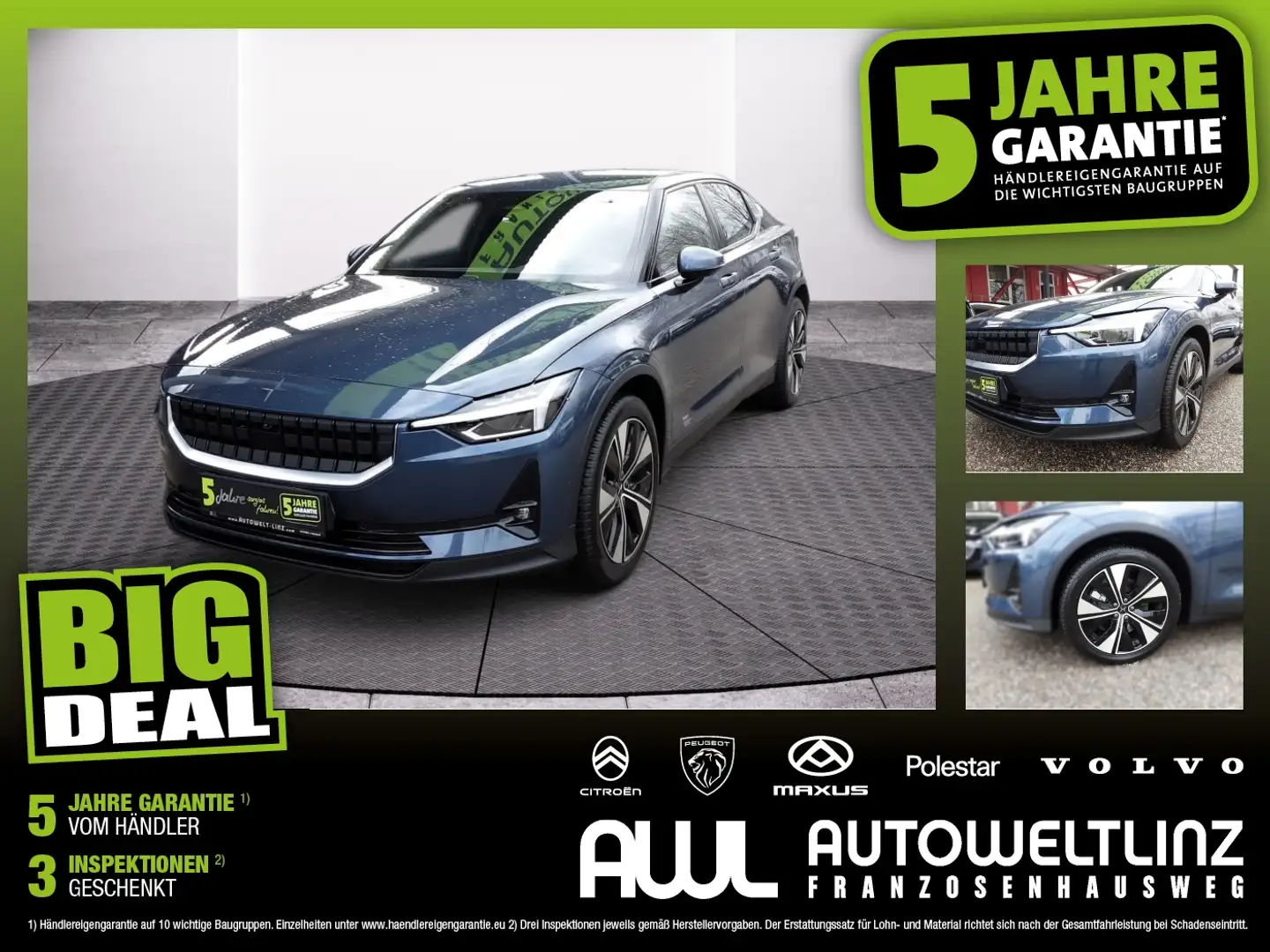 Polestar 2 Long Range Single 78kWh ''Aktionspreis!'' Blau - 1