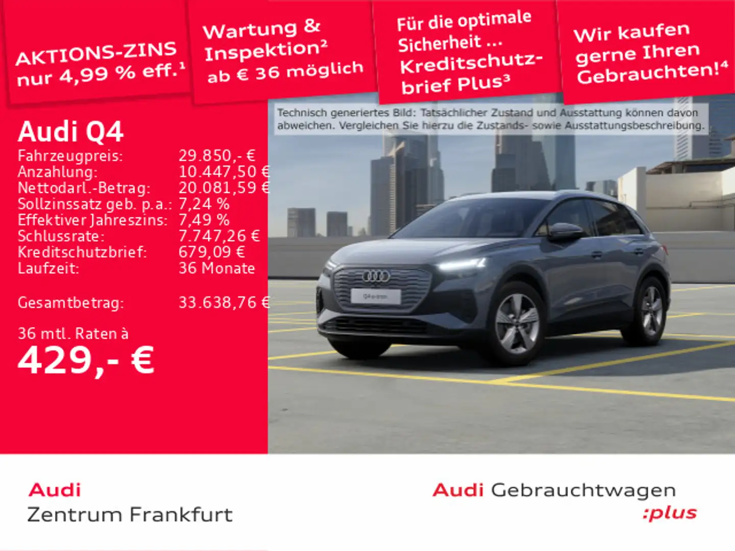 Audi Q4 e-tron Q4 40 e-tron Matrix-LED Navi Sonos DAB VC PDC Grau - 1