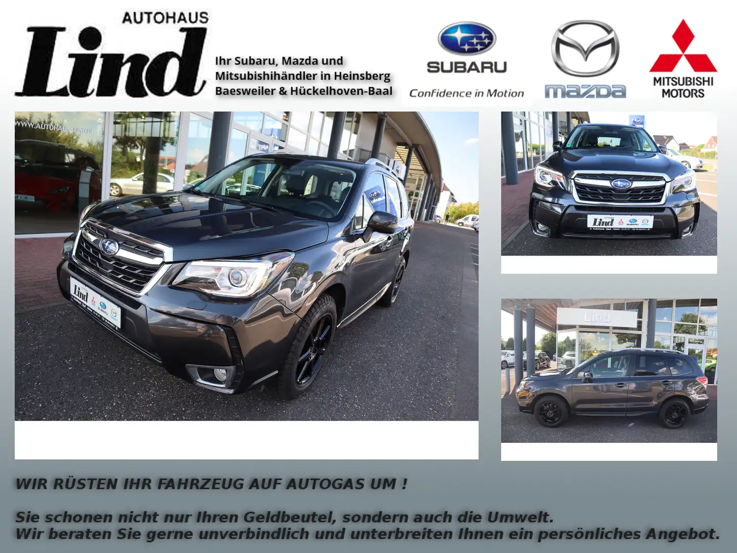 Subaru Forester Sport LED,LEDER,NAV,UVM... Gris - 1