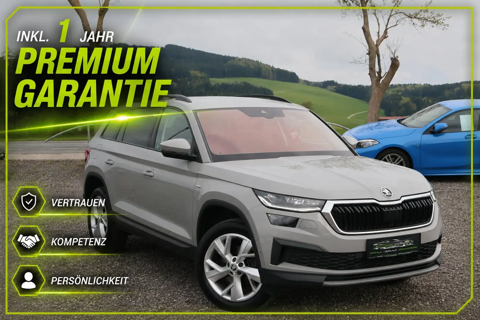 Skoda Kodiaq DSG*AHK*Keyless Entry*Xenon*Navi*1.Besitz Grau - 1