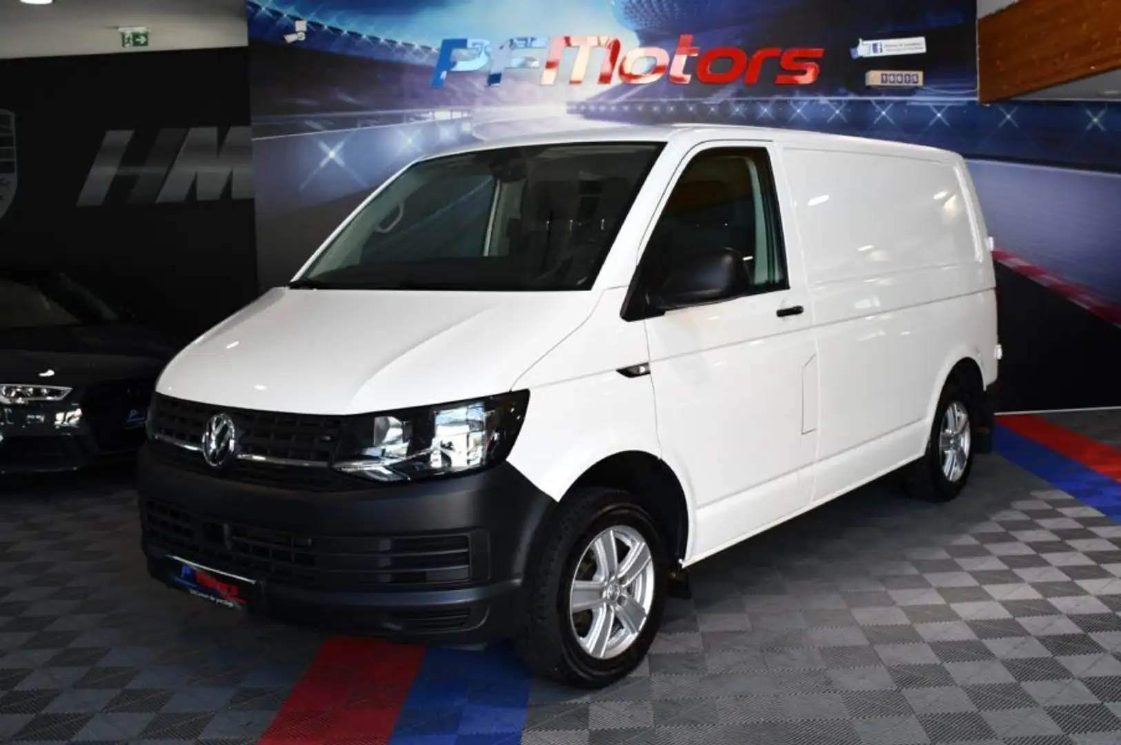 Volkswagen Transporter T6 2.0 TDI 150 DSG 3 portes Bluetooth Attelage Veb Blanc - 1