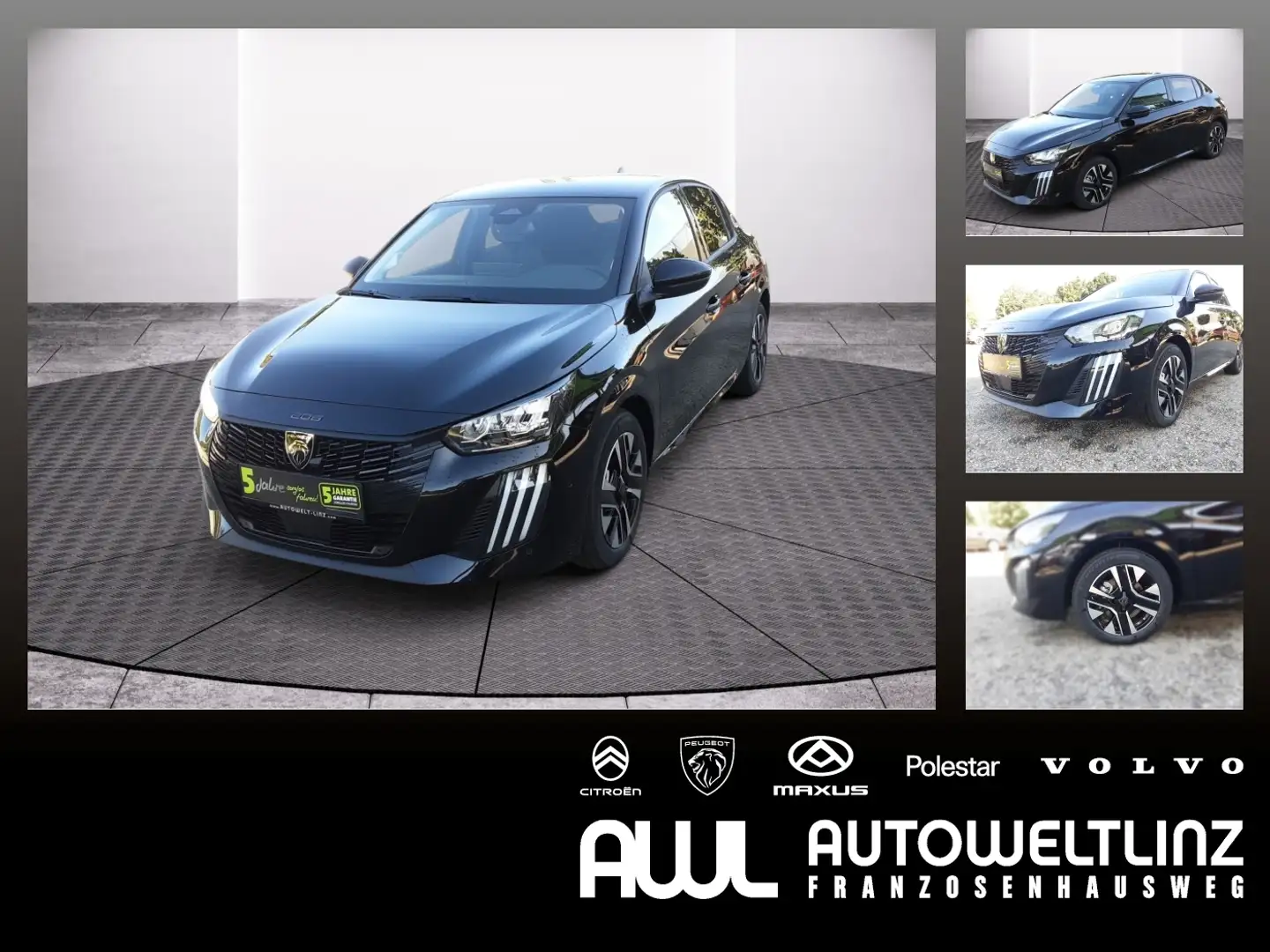 Peugeot 208 Allure PT100 3D Navi, R-Kamera, Drive P., Alu Schwarz - 1