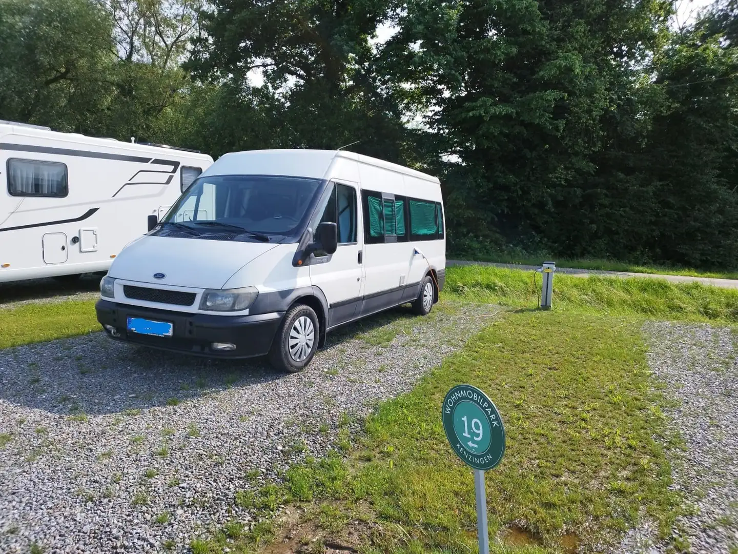 Ford Transit Bus Blanc - 1