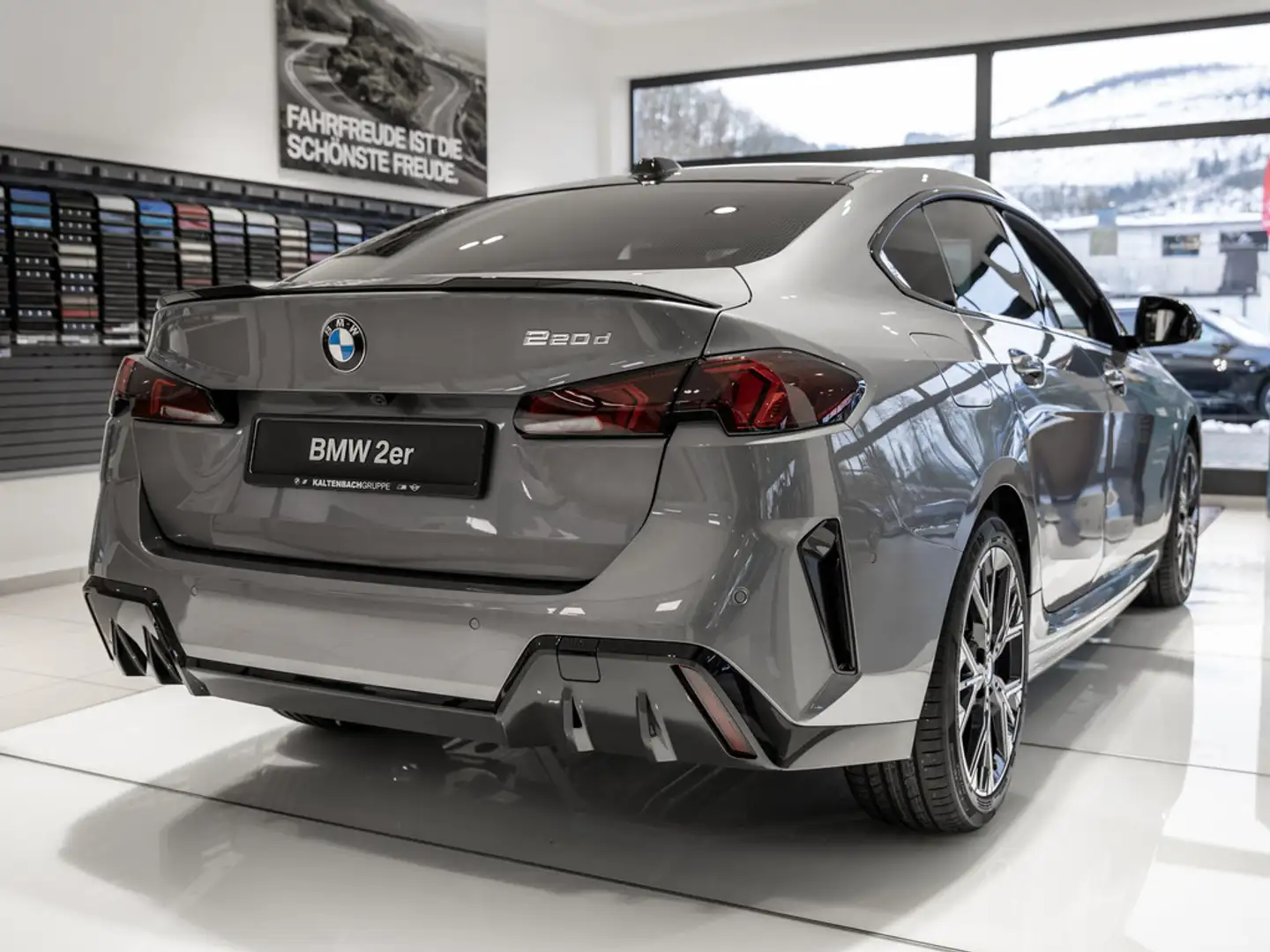 BMW 220 d Gran Coupe M-Sport 360° LED HUD ACC AHK Grigio - 2