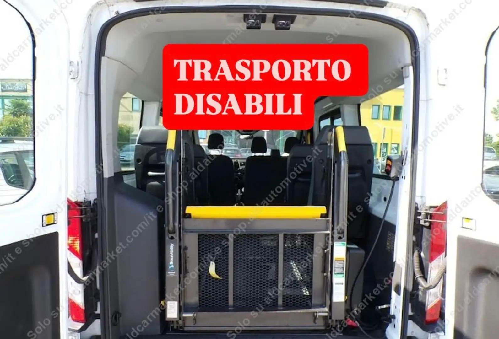 Ford Transit 2.0tdci 130cv L2H2 TRASPORTO DISABILI Bianco - 1