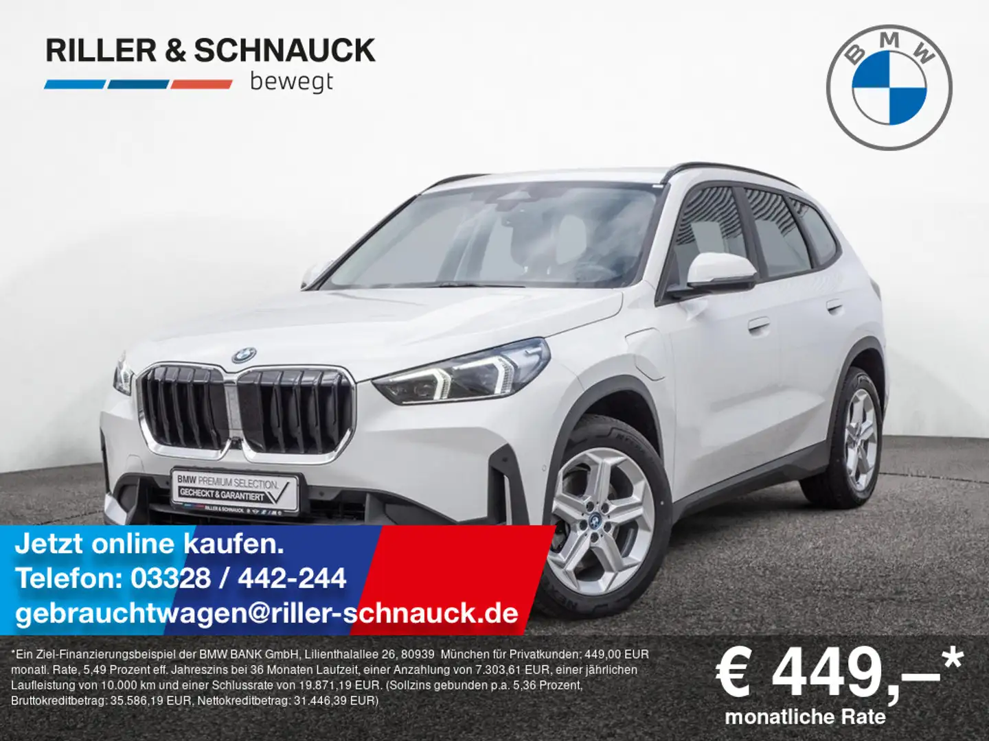 BMW X1 xDrive25e ACC+HUD+360°KAM+SHZG+LED Weiß - 1