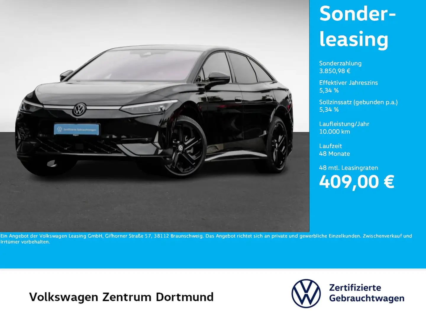 Volkswagen ID.7 GTX WÄRMEPUMPE KAMERA AHK HEAD-UP ACC NAVI Zwart - 1