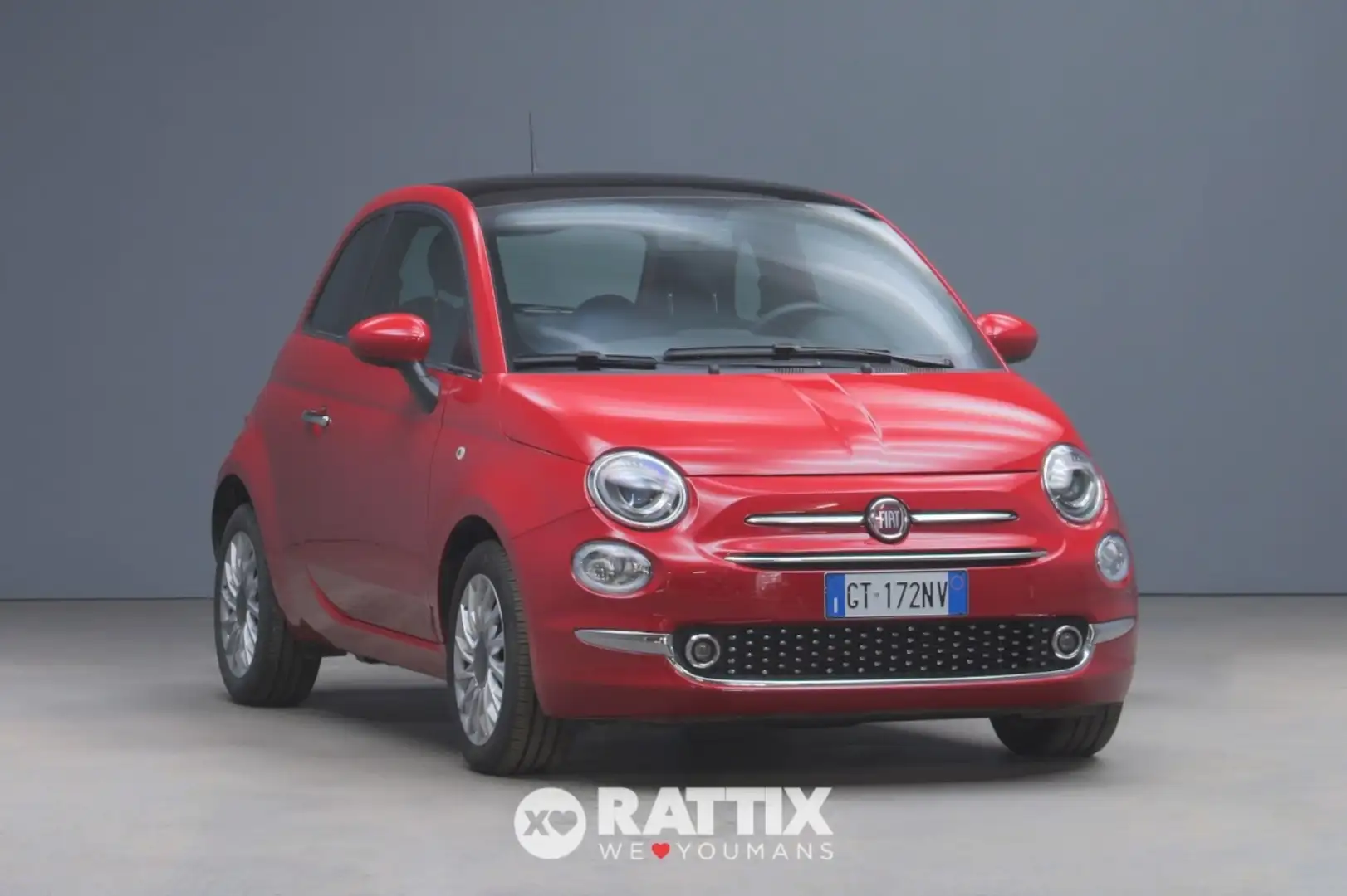 Fiat 500 1.0 Hybrid 70CV Dolcevita + tetto panoramico Rosso - 1