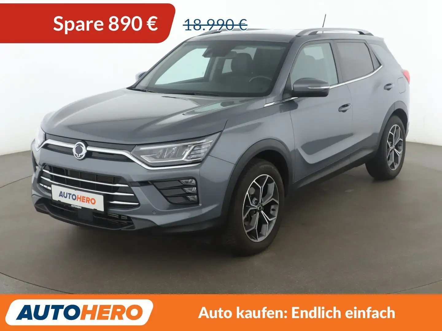 SsangYong Korando 1.5 T-GDI Sapphire 4x2*NAVI*TEMPO*CAM*PDC*SHZ* Grau - 1