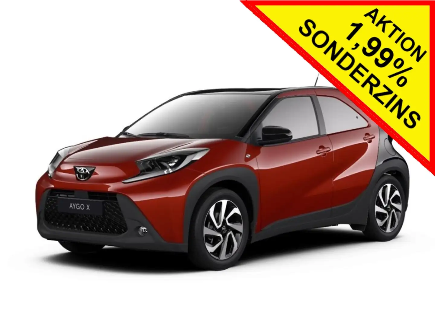 Toyota Aygo X TEAM-D+CPLAY+MODEL2024+SONDERAKTION+SOFORT Rot - 1
