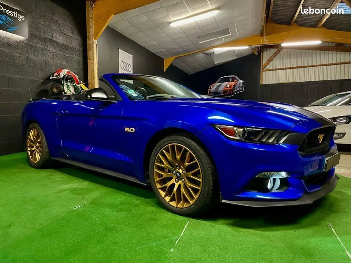 Ford Mustang Cabriolet 5.0 V8 GT 421CV Noir - 2