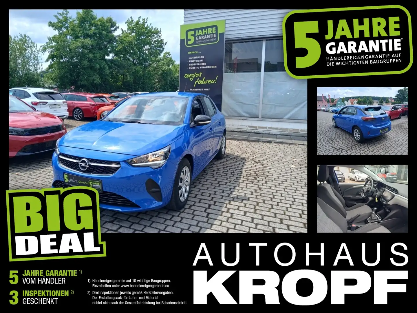 Opel Corsa F 1.2 Klima,Bordcomputer,DAB,USB,Tempomat Blau - 1