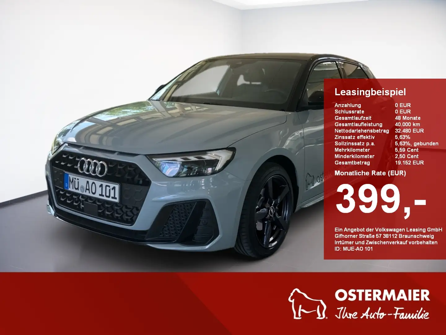 Audi A1 Sportback S line 35TFSI 150PS S tronic 5J-GARANTIE Grau - 1