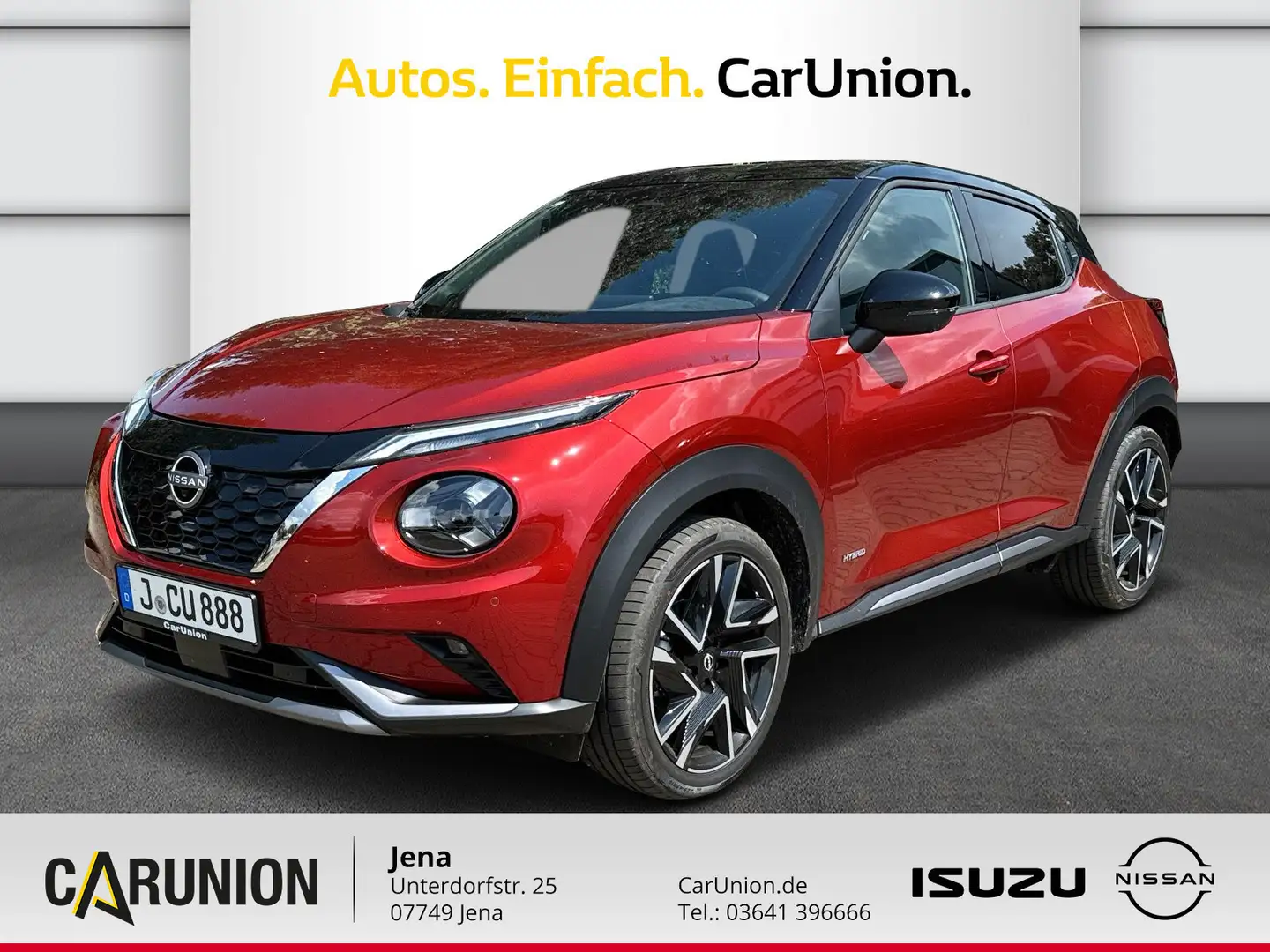 Nissan Juke 1.6 HYBRID 143 PS 4AMT N-Design Rot - 1