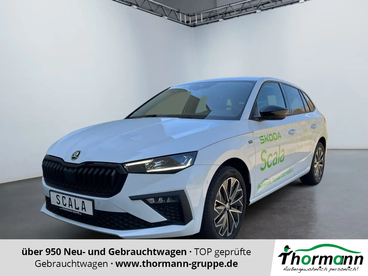 Skoda Scala Drive 1.0 TSI DynLi MATRIX SpurH LM Weiß - 1