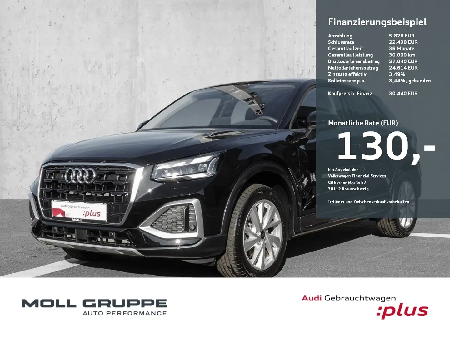 Audi Q2 35 TFSI S tronic advanced (Navi*AHK*Matrix) Nero - 1