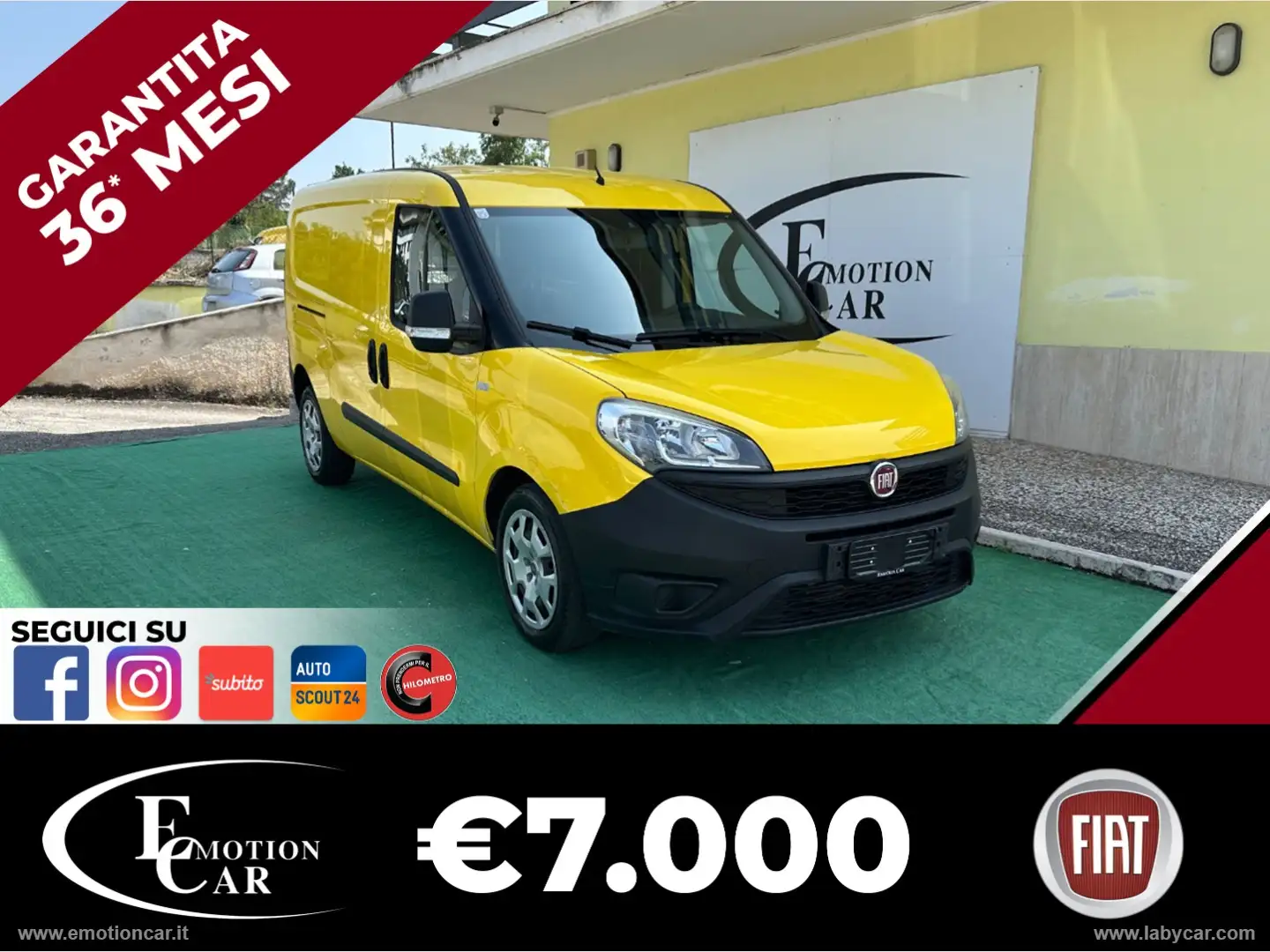 Fiat Doblo 1.3 MJT PL Combi Maxi N1 - 2017 Giallo - 1