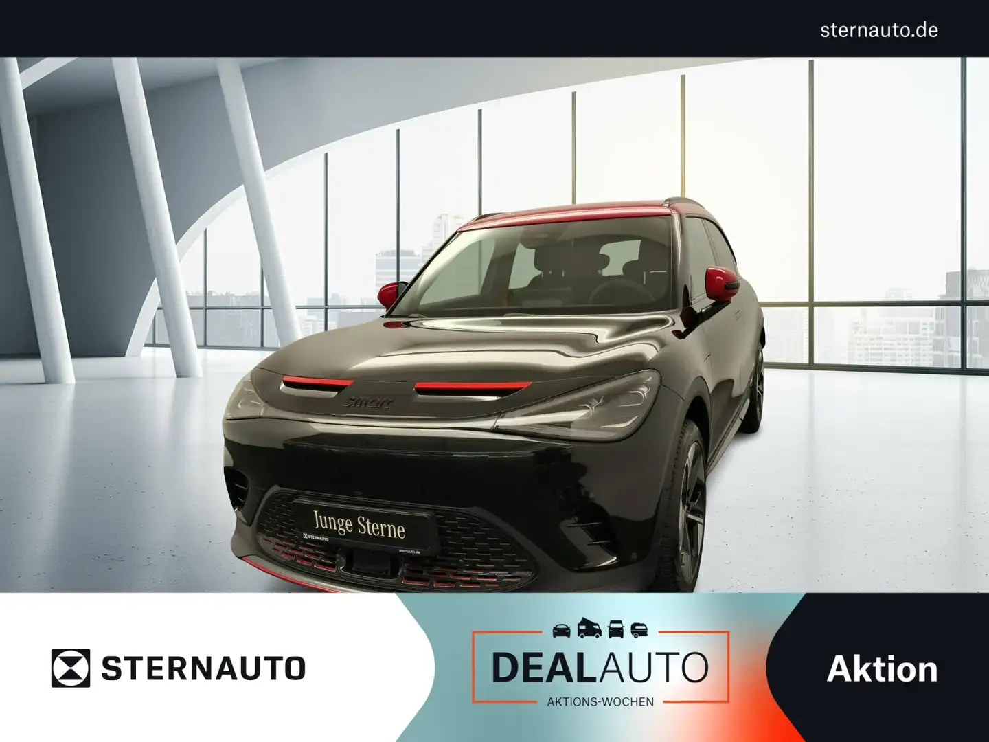 smart #1 #1 Brabus AWD Pano 360 Cam LED Spur Totw HUD 22KW Noir - 1