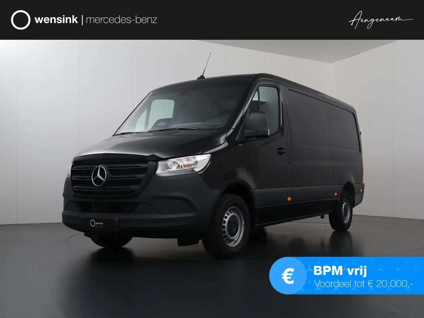 Mercedes-Benz Sprinter 317 L2H1 Base Zwart - 1