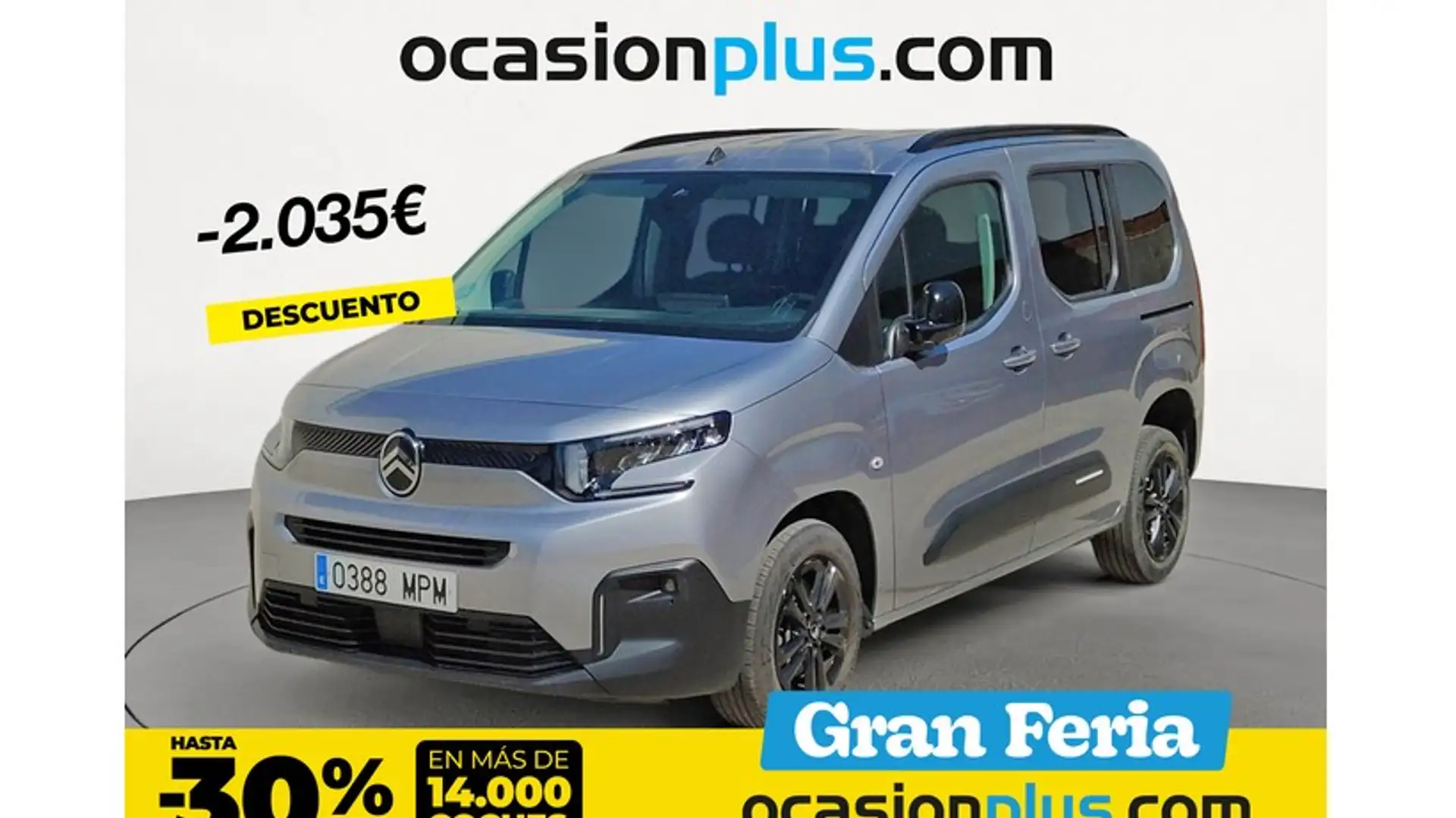 Citroen Berlingo Combi BlueHDi S&S Talla M Plus 100 Grijs - 1