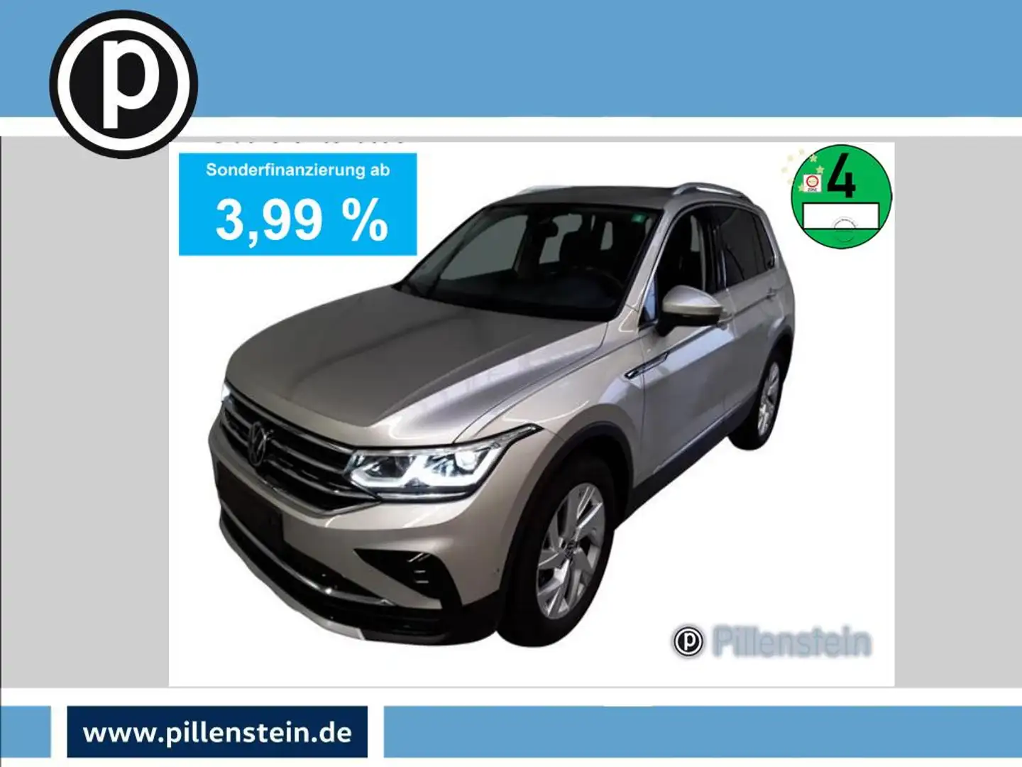 Volkswagen Tiguan TDI DSG ELEGANCE AHK+MATRIX+EASY+AREA+18" Silber - 1