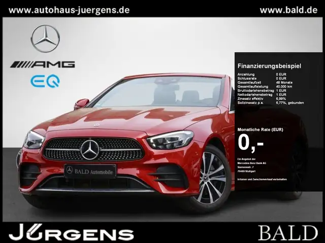 Mercedes-Benz E 300 d 4MATIC Cabriolet AMG-Sport+Burm+Distr