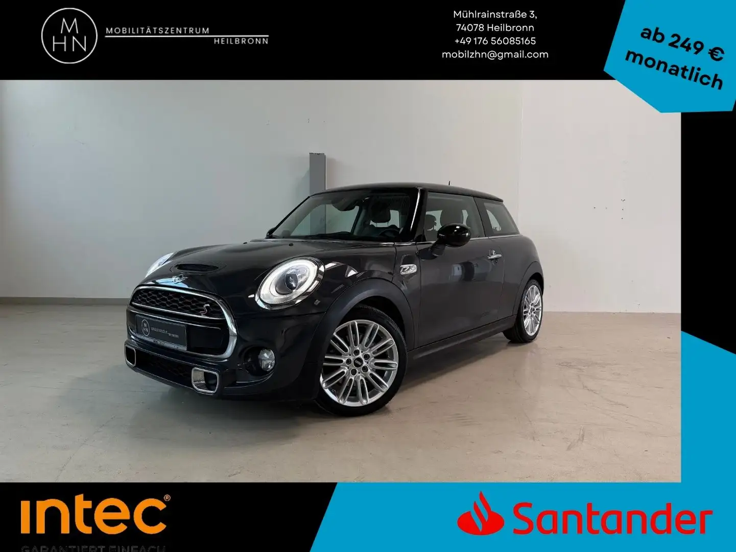 MINI Cooper S Aut. JOHN COOPER WORKS H&K*SHZ*NAVI*LED Gris - 1