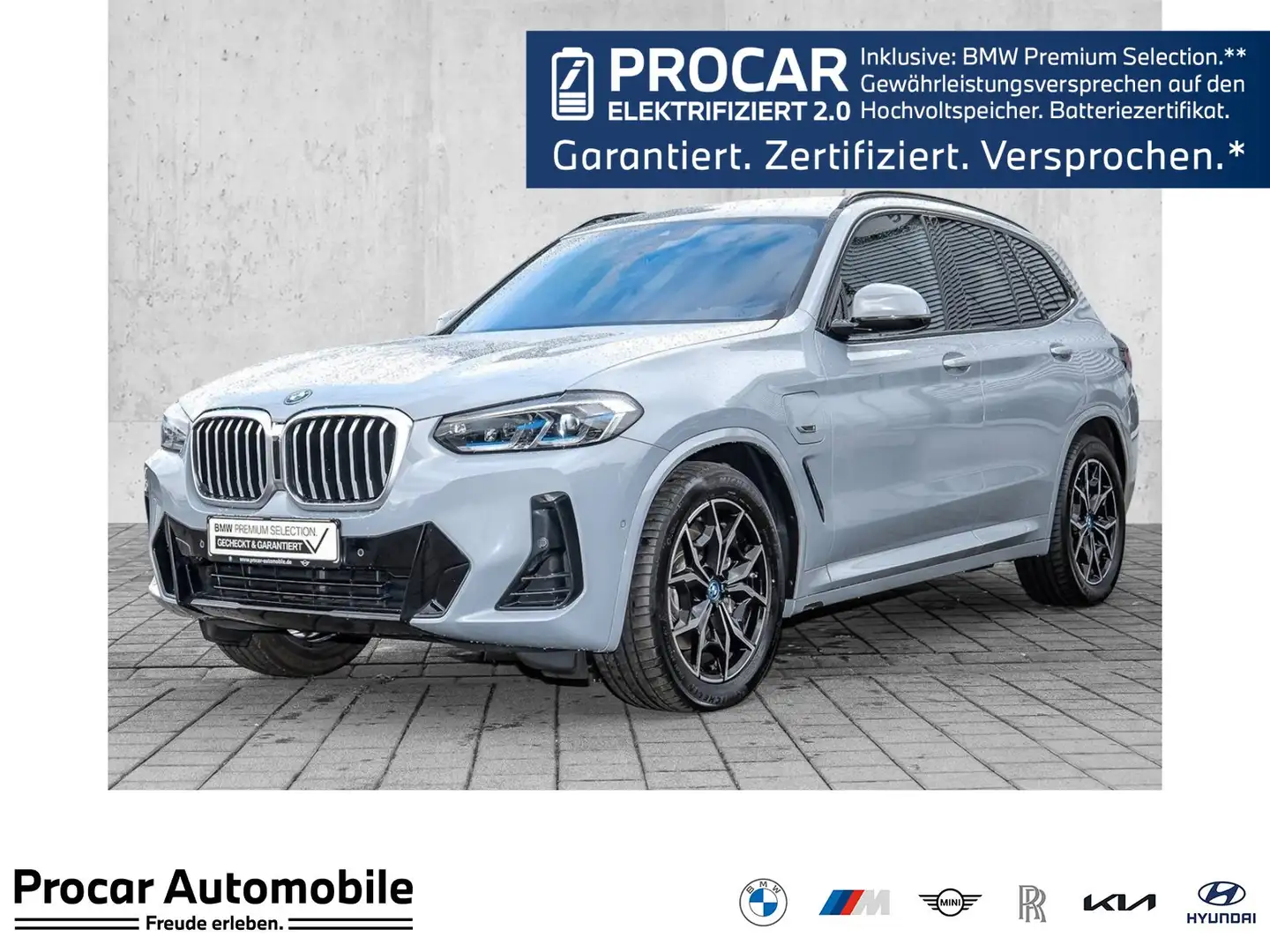 BMW X3 xDrive30e M Sport HUD AHK RFK NAVI LED Laser Grau - 1