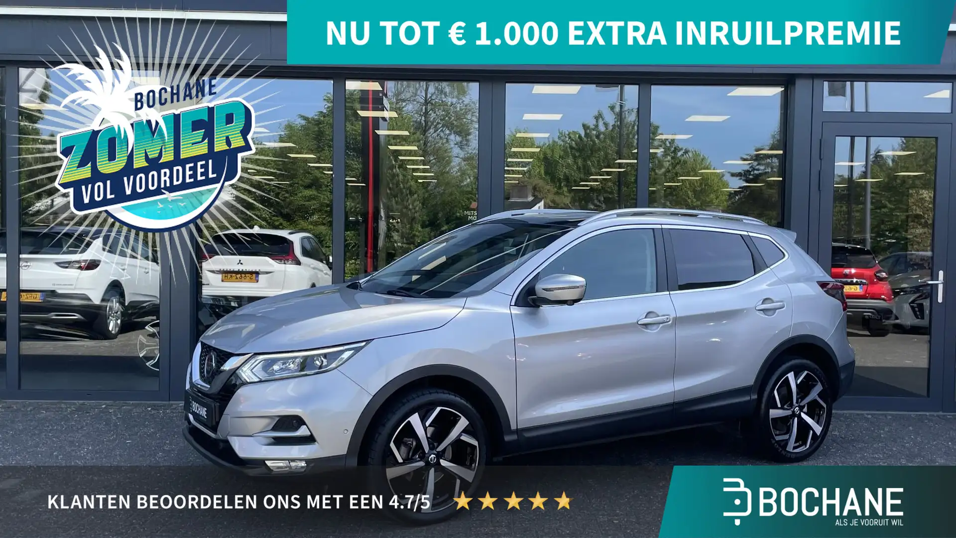 Nissan Qashqai 1.3 DIG-T Tekna | Panoramadak Gris - 1