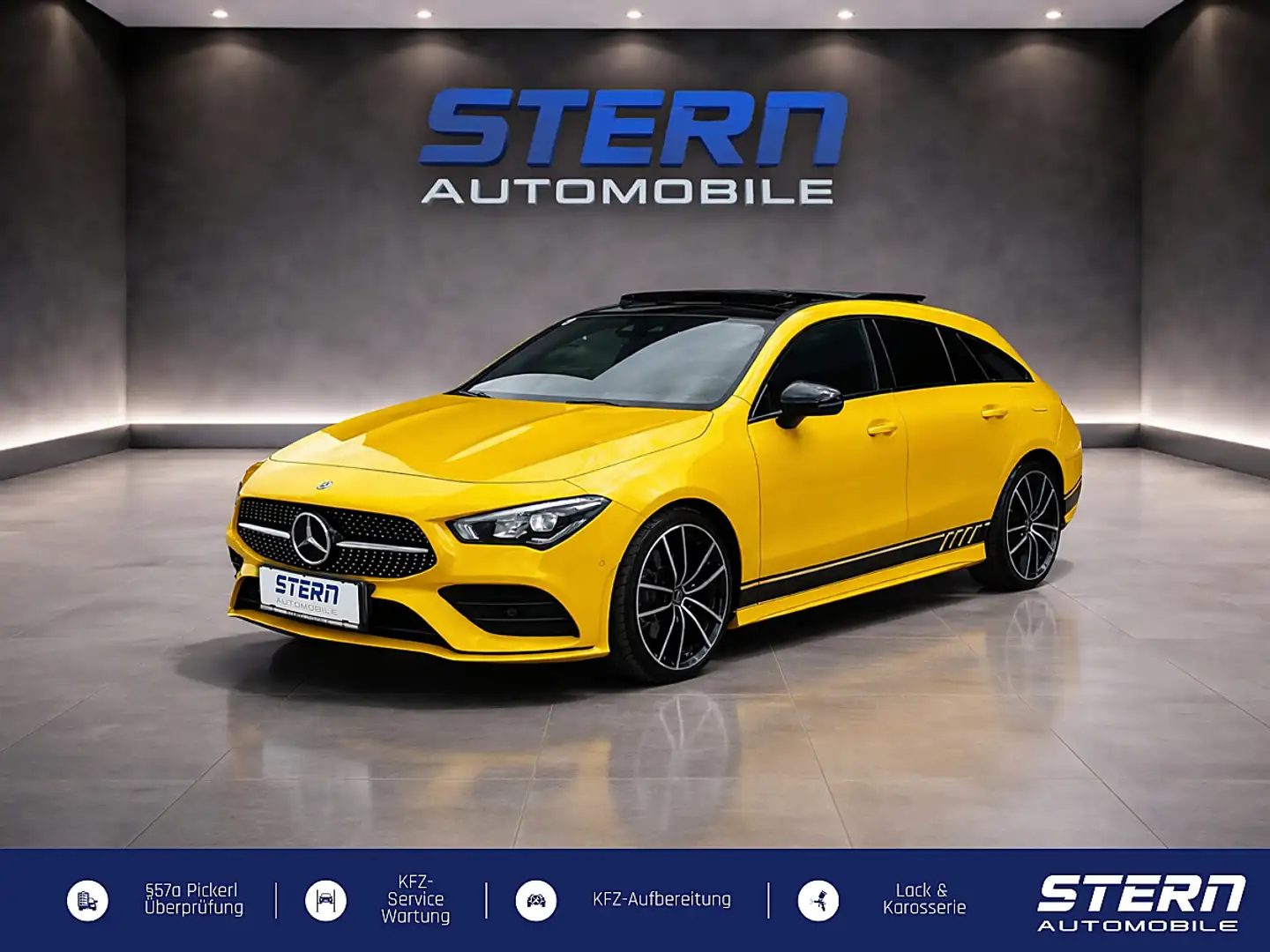 Mercedes-Benz CLA 200 Shooting Brake*PANO*AMG*AMBIENTE*NIGHT*PARK Gelb - 1