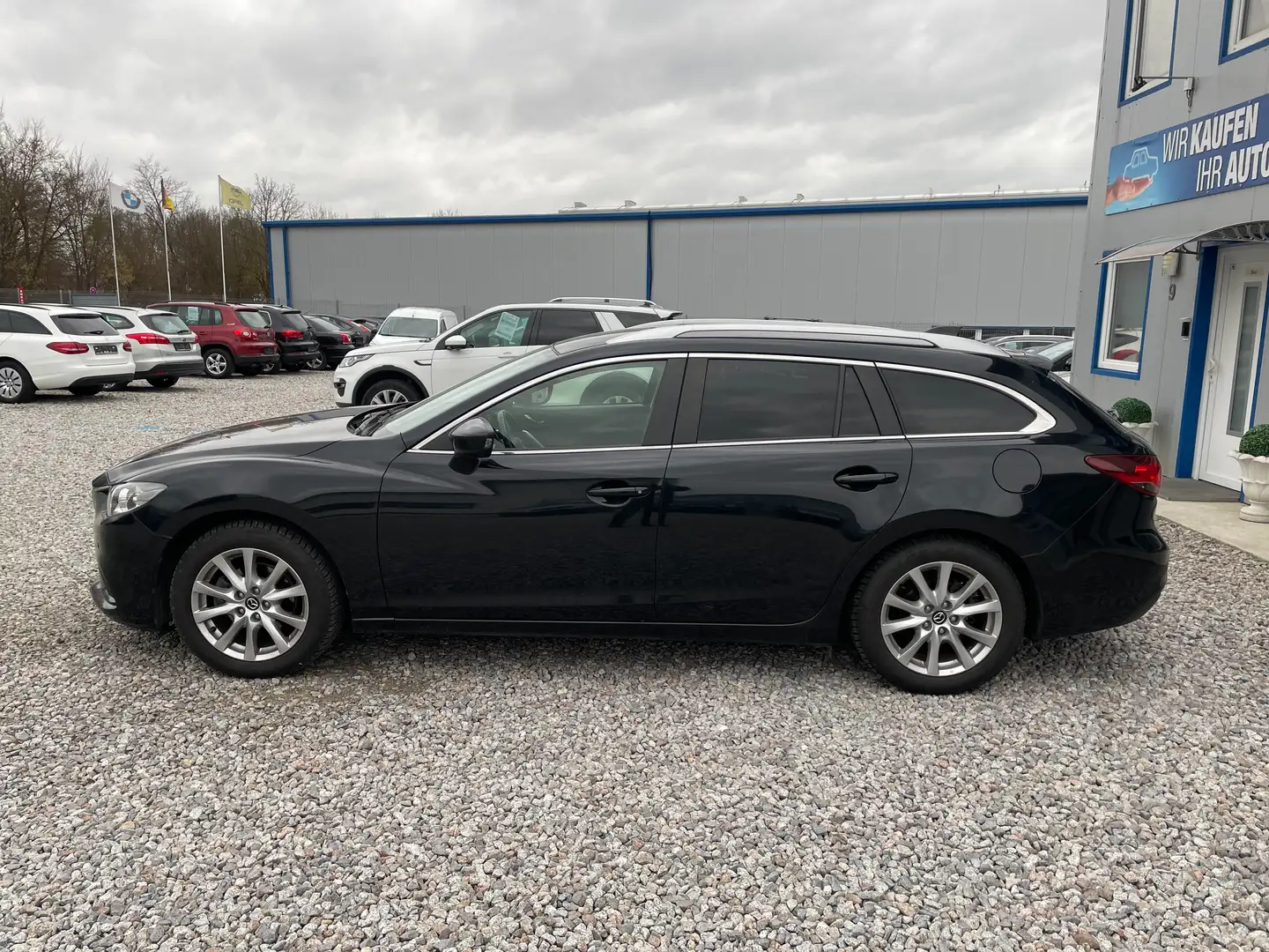 Mazda 6 Center-Line Kombi 2.2 D NAVI PDC SITZHEIZUNG KLIMA Zwart - 2