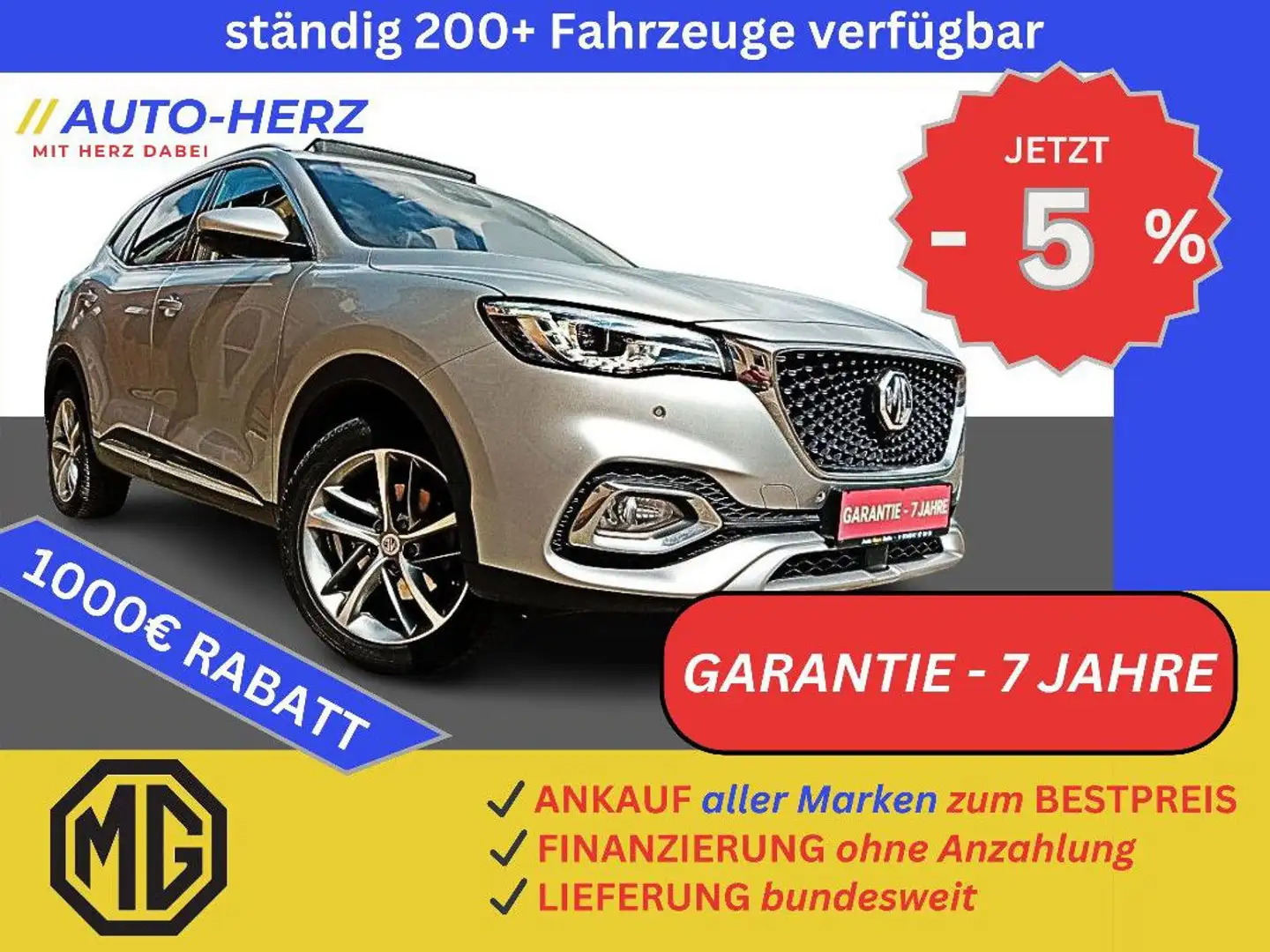 MG EHS PHEV Luxury 360°Kam+Leder+LED+Panorama+Sitzh Ezüst - 1
