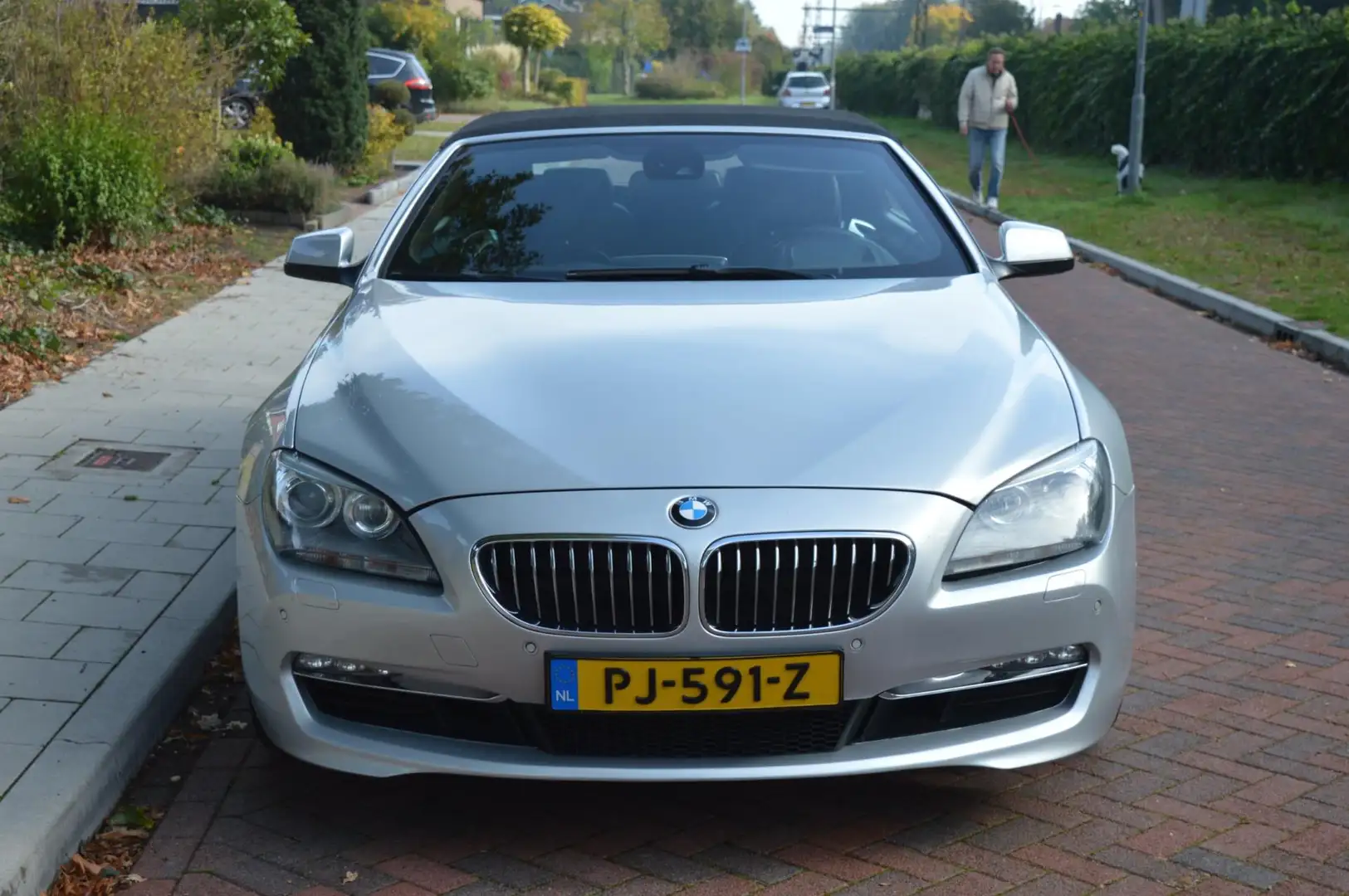 BMW 640 6-serie Cabrio 640i High Exe camera/leer/navi Grijs - 2