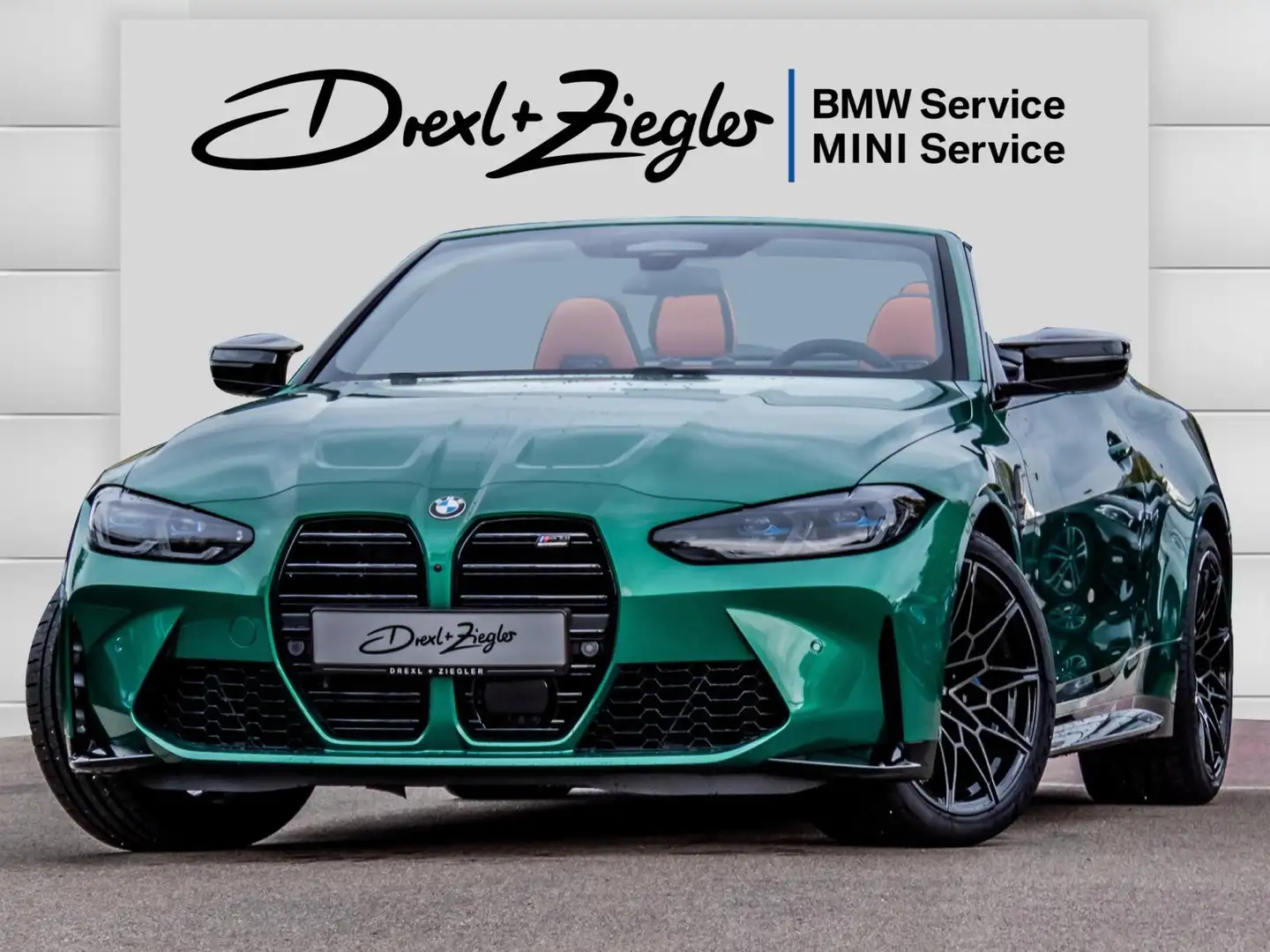 BMW M4 Cabrio Comp. xDrive ACC 360° Laser M Drivers Verde - 1