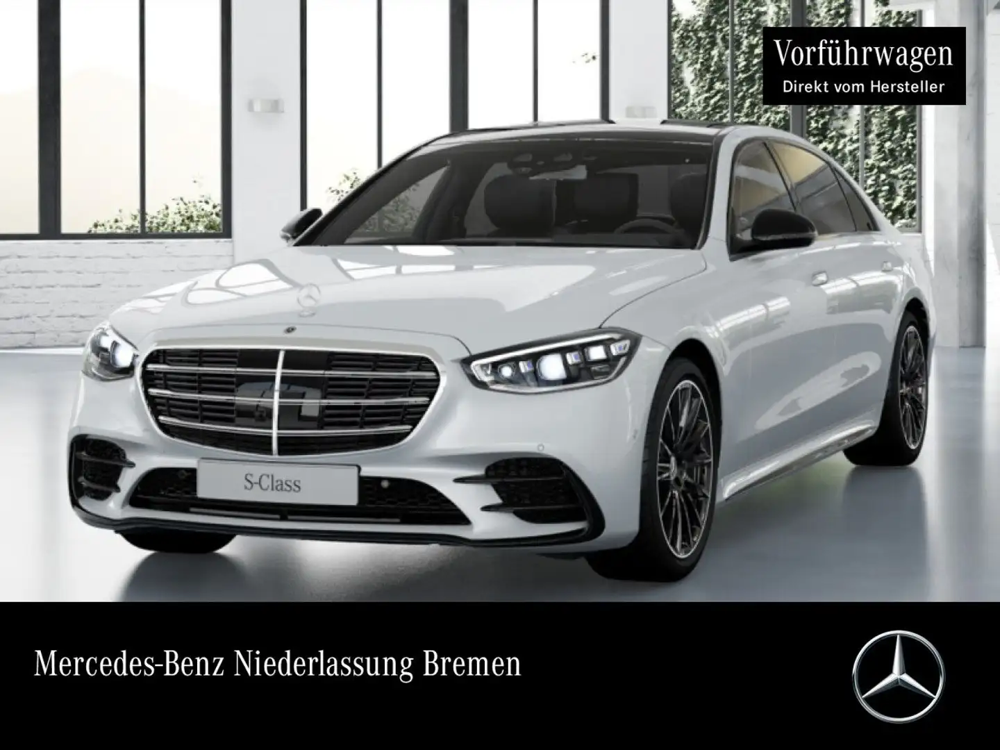 Mercedes-Benz S 350 d L 4M AMG+NIGHT+PANO+360+DIGITAL-L+STHZG Белый - 1