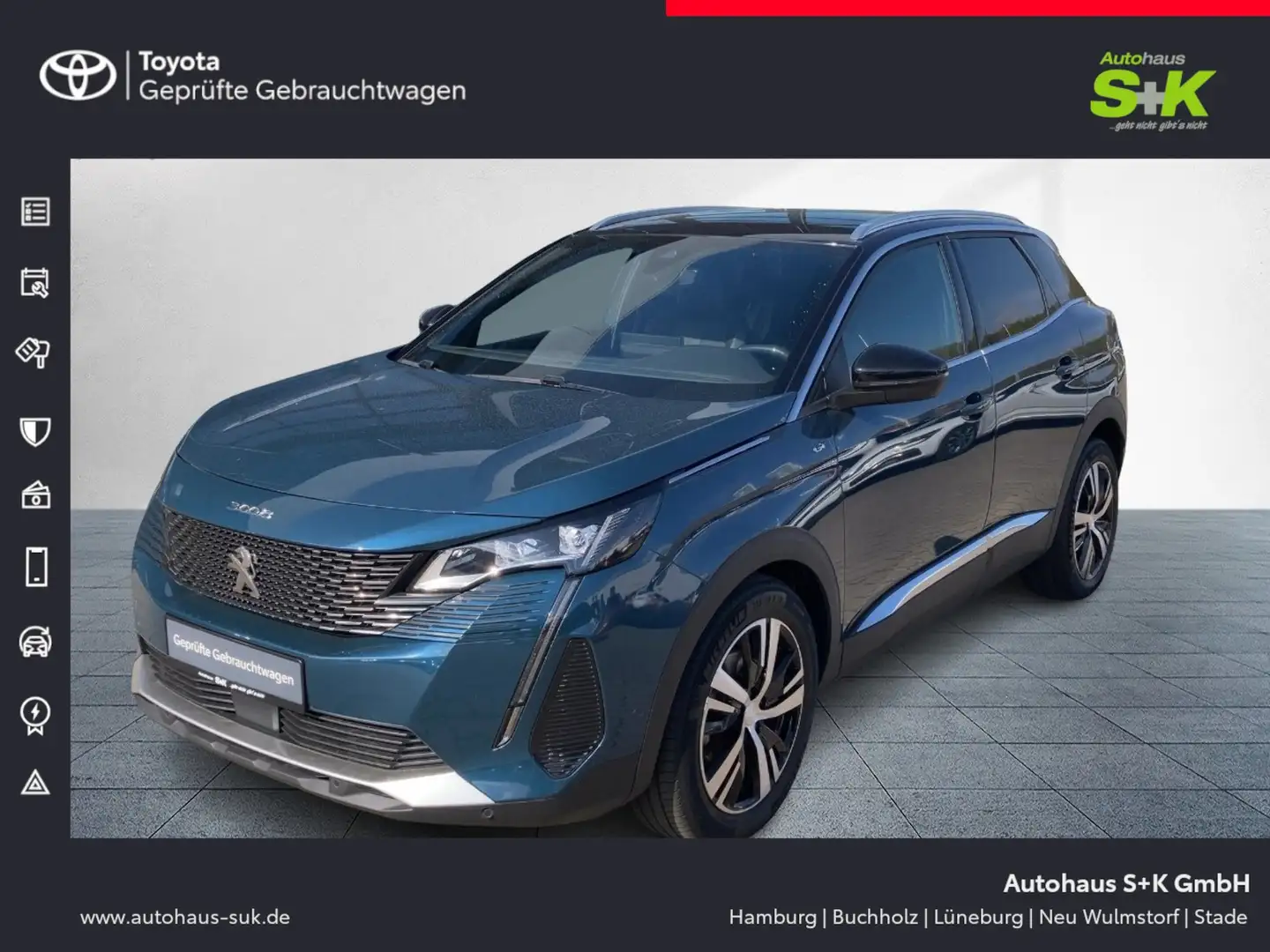 Peugeot 3008 1.2 PureTech 130 GT**SHZ*KLIMA*NAVIGATION** Blau - 1