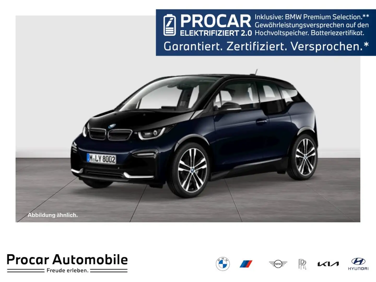 BMW i3 s 120ah Aut Nav LED h&k Glasd Drive+Park 20" Blau - 1