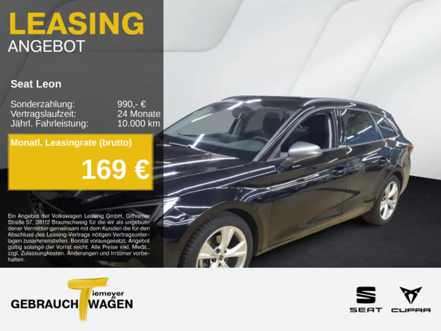 SEAT Leon Sportstourer 1.5 eTSI DSG FR MOD-2025 MATRI Schwarz - 1